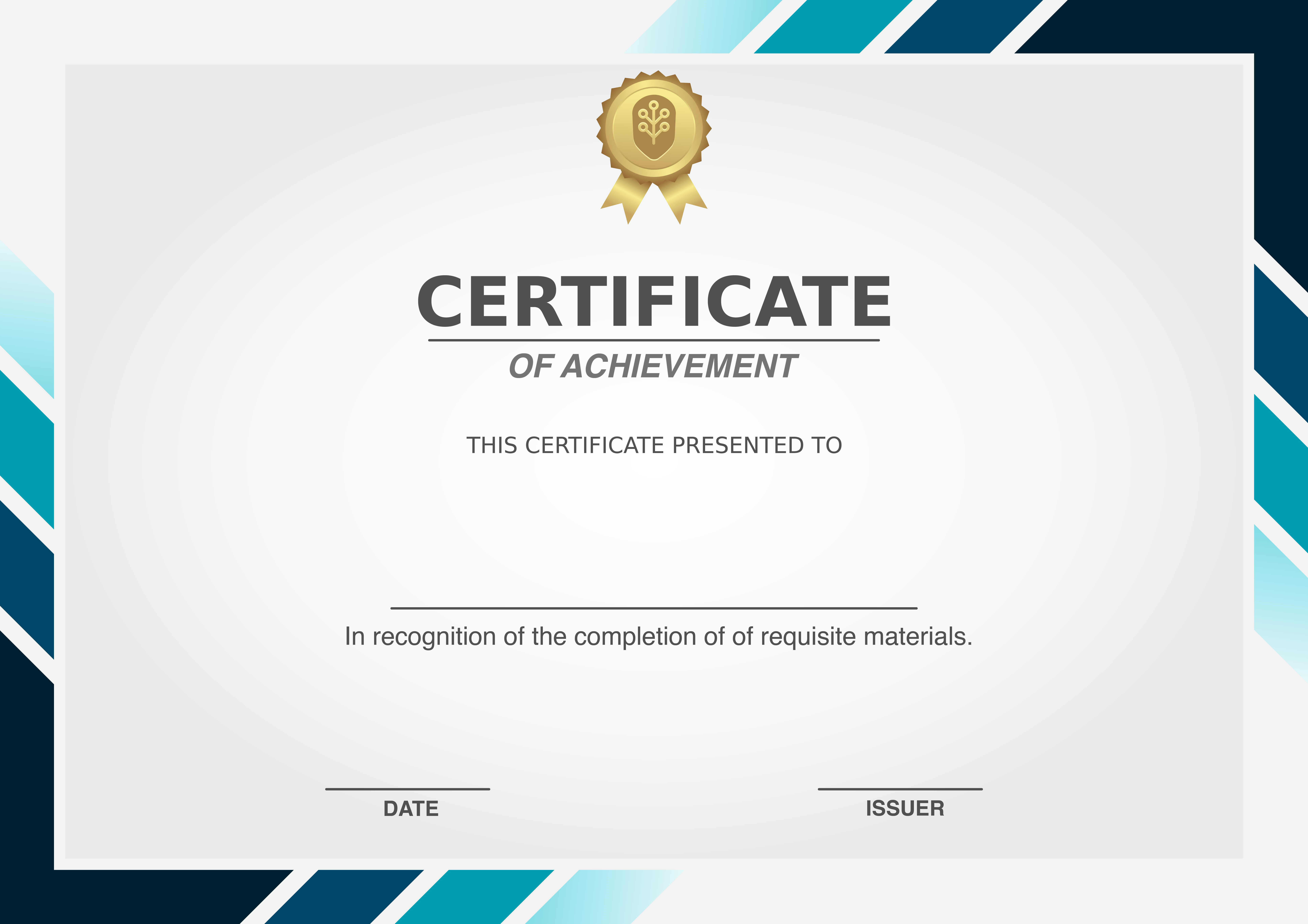 Achievement: Earn this certificate