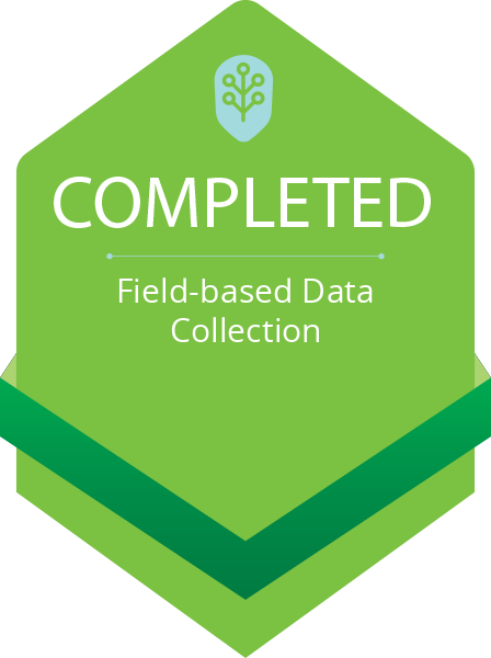 Achievement: Completion of Field-based Data Collection