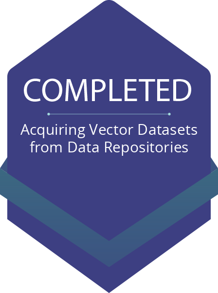 Achievement: Completion of Acquiring Vector Datasets from Data Repositories