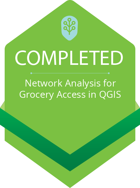 Achievement: Completion of Network Analysis for Grocery Access in QGIS