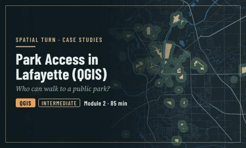 Park Access in Lafayette (QGIS)